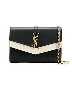 YSL Sulpice Colorblock Leather Shoulder Bag