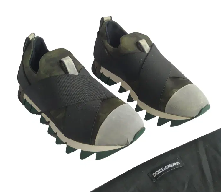 Size 8 - Dolce & Gabbana Neoprene Elastic Band Ibiza Slip-on Sneakers-Hover-Image
