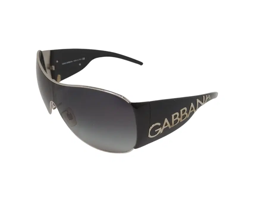 Dolce & Gabbana Womens Oversized Sunglasses Black Shield