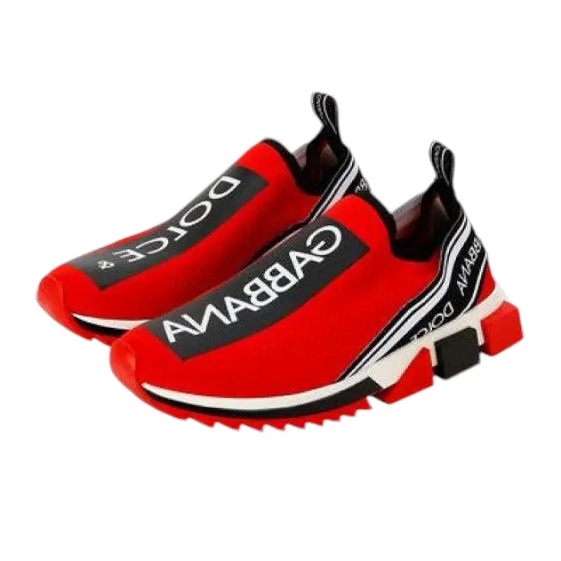 Dolce & Gabbana Sorrento Logo-Stripe Sock Sneakers