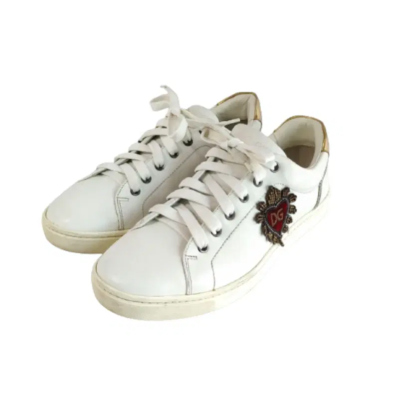 Dolce & Gabbana Heart Patch Portofino Trainers Sneakers