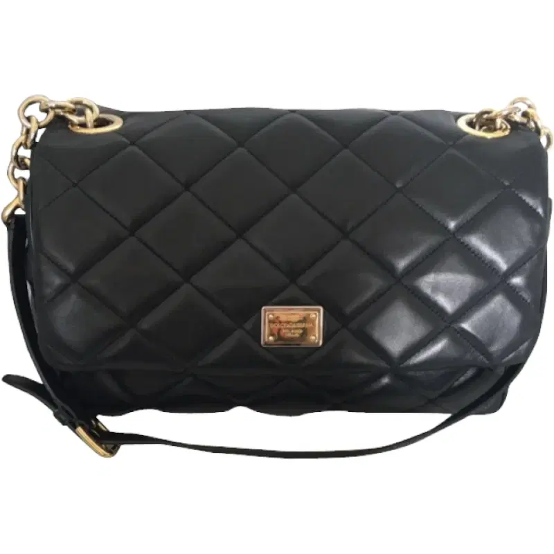 Dolce & Gabbana Black Quilted Shoulder Bag