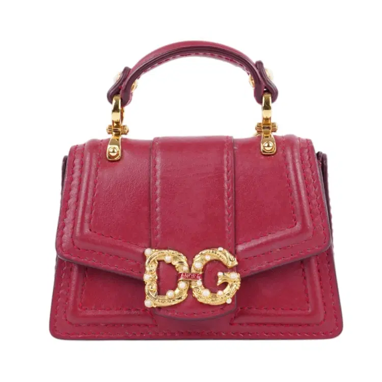 Dolce and Gabbana DG Amore Micro Bag In Smooth Calfskin-Hover-Image