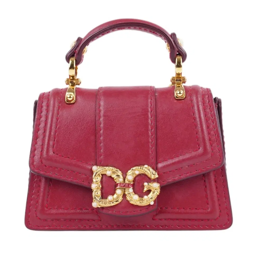 Dolce and Gabbana DG Amore Micro Bag In Smooth Calfskin