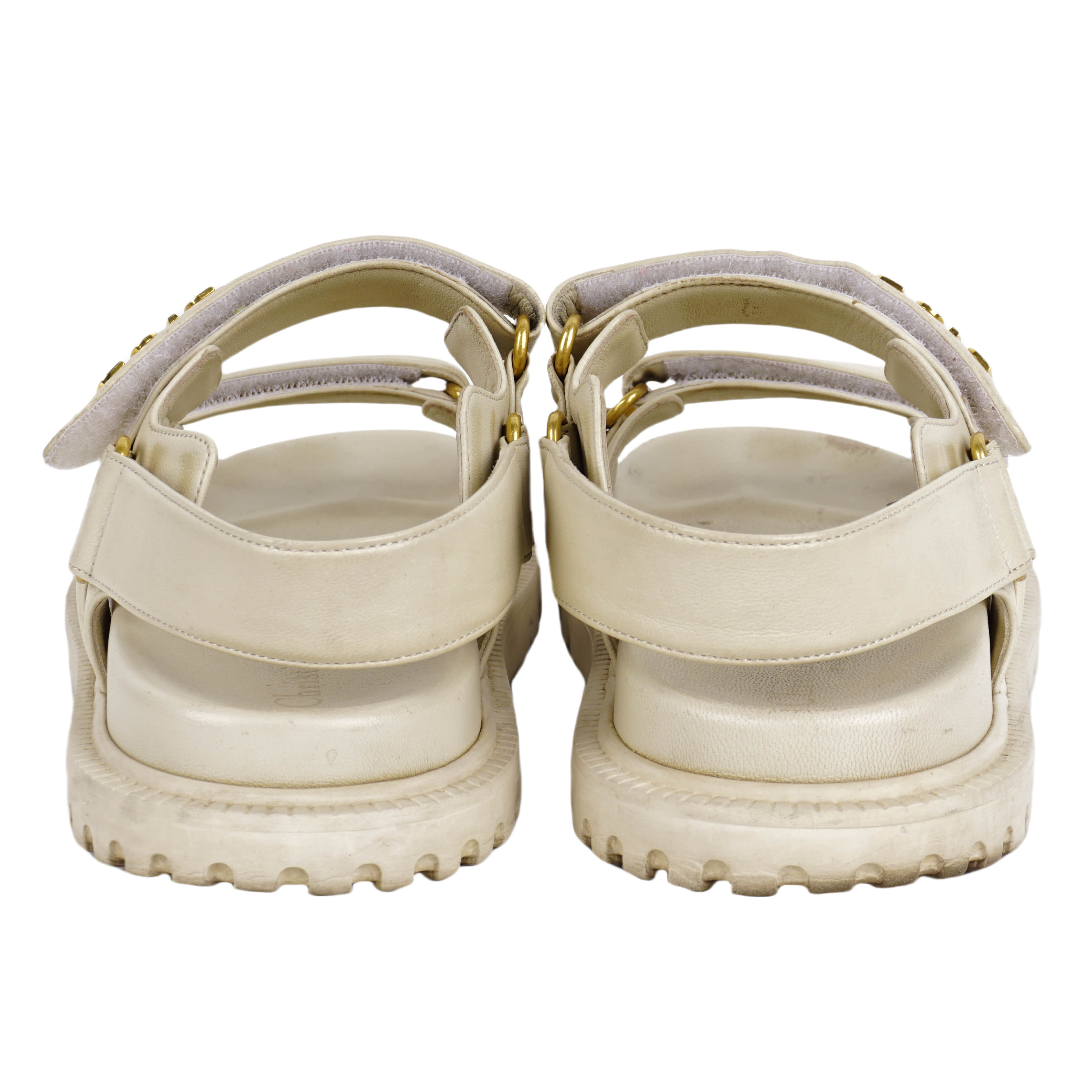 Dior Dioract Sandal White Lambskin - Luxepolis India