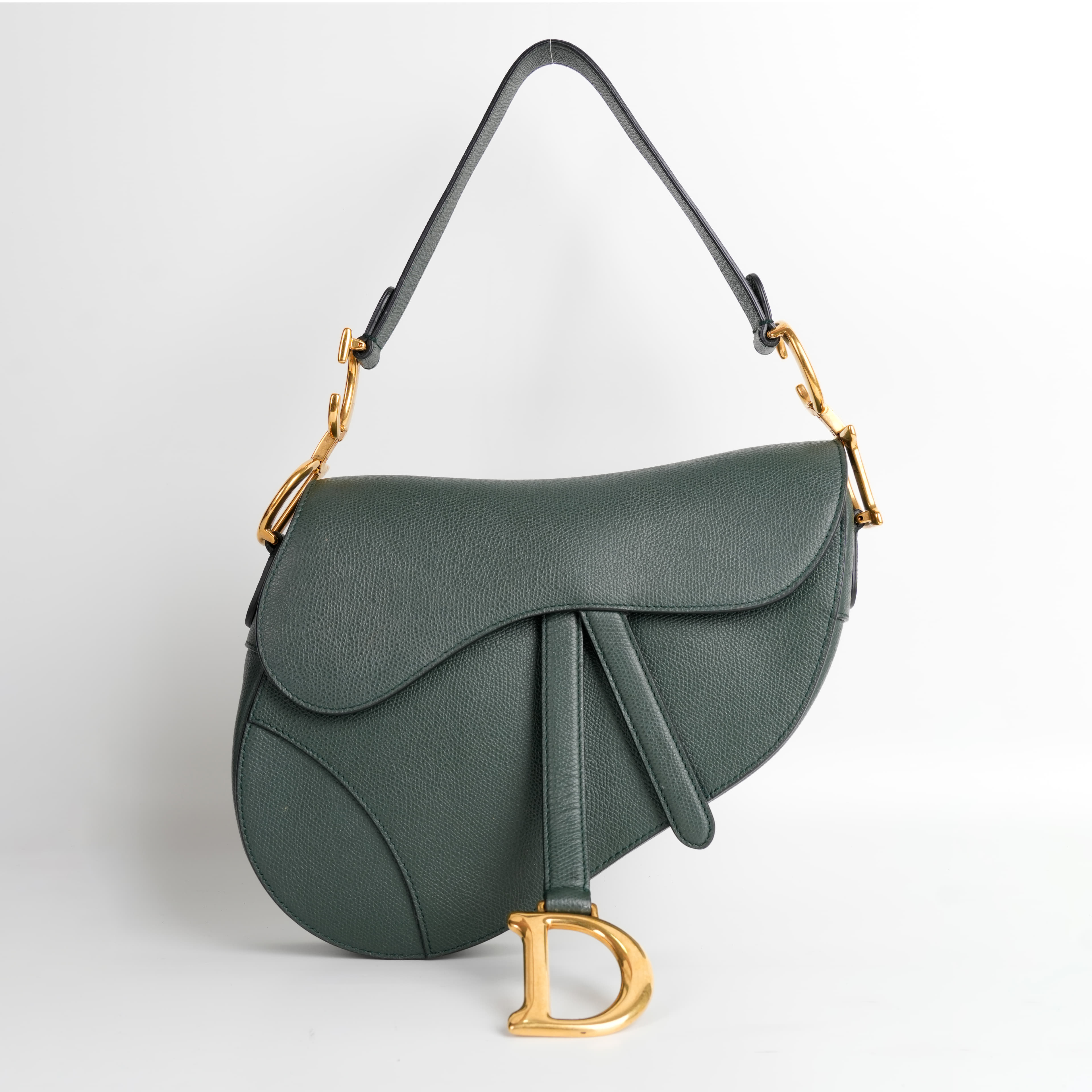 Dior Green Medium Saddle Bag