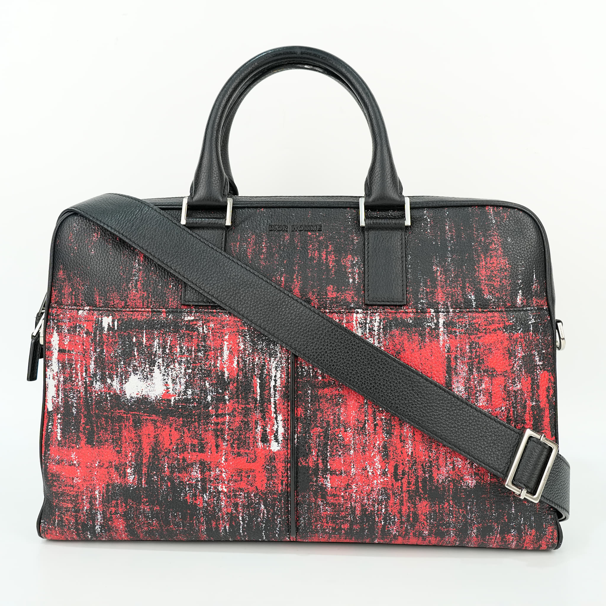 Dior Homme paint/color splatter laptop bag