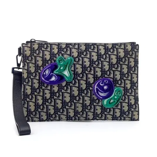 Dior Homme X Kenny Sharp Oblique A5 Pouch