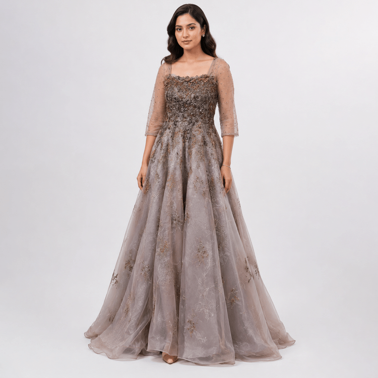 Size XS - Dolly J Embroidered Gown-Hover-Image