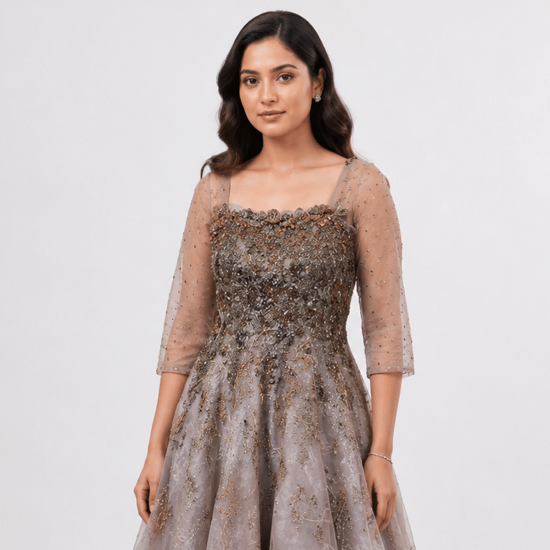 Size XS - Dolly J Embroidered Gown