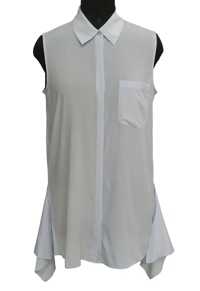 DKNY Sleeveless Button-Up Women Blouse Shirt