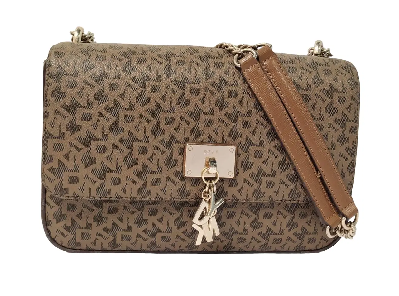 DKNY Brown Cleo Medium Shoulder Bag