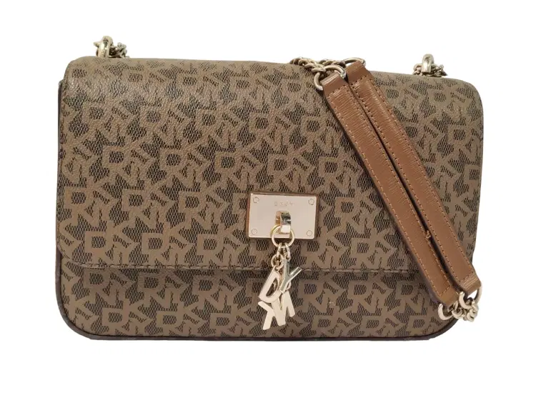 DKNY Brown Cleo Medium Shoulder Bag-Hover-Image