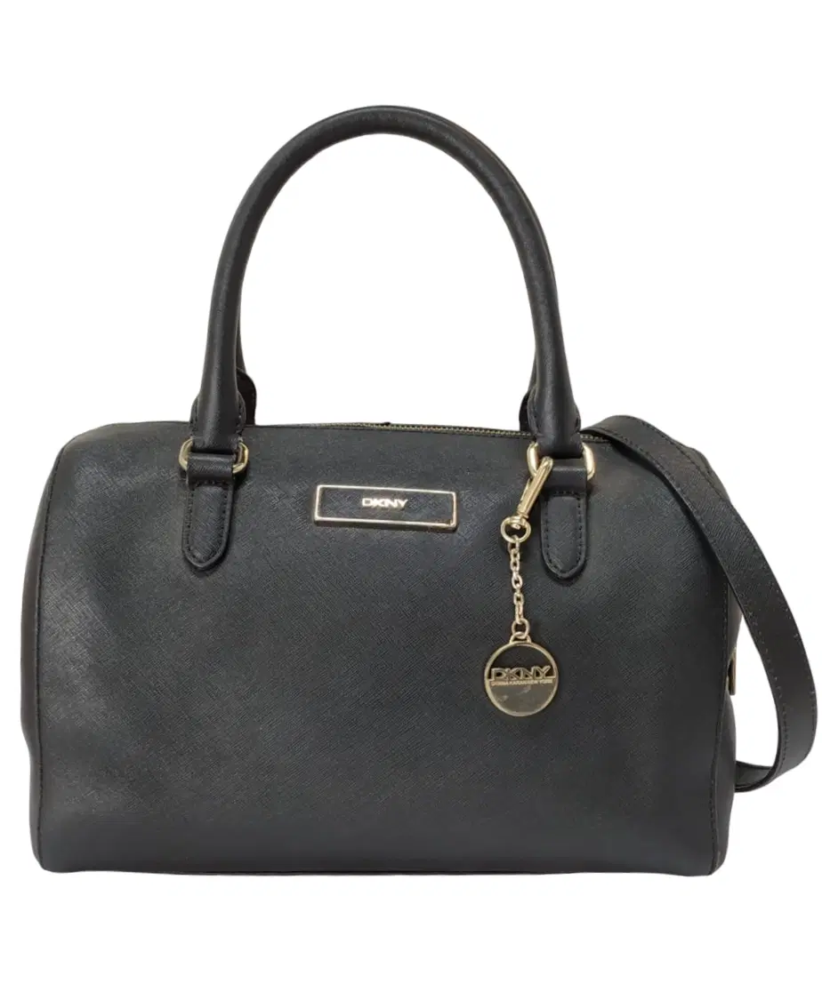 DKNY Black Leather Satchel