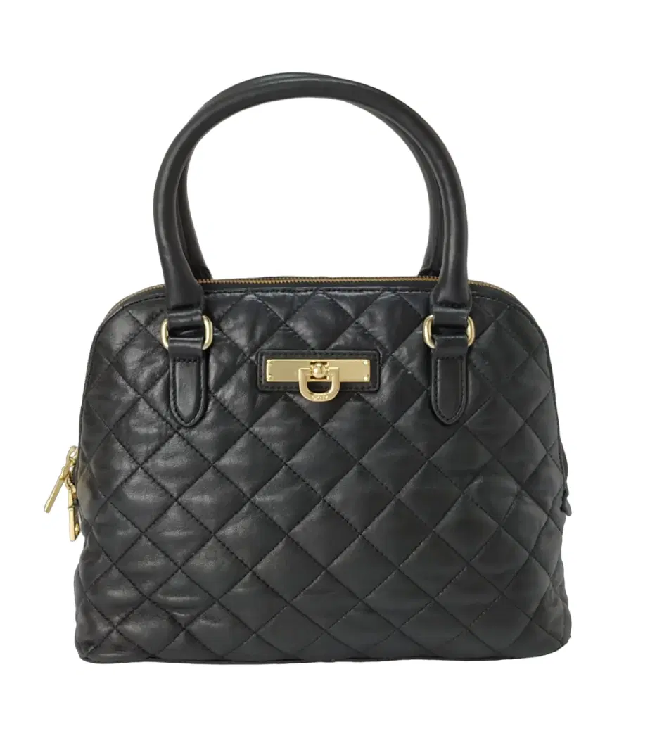 DKNY Black Quilted Handbag