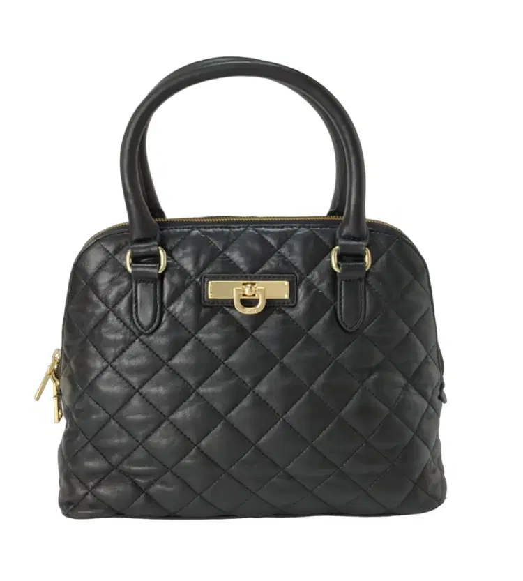 DKNY Black Quilted Handbag-Hover-Image