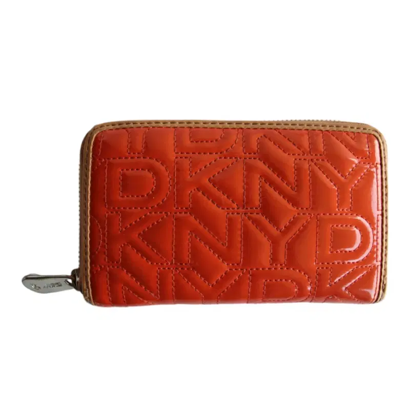 DKNY Orange Patent Leather Wallet