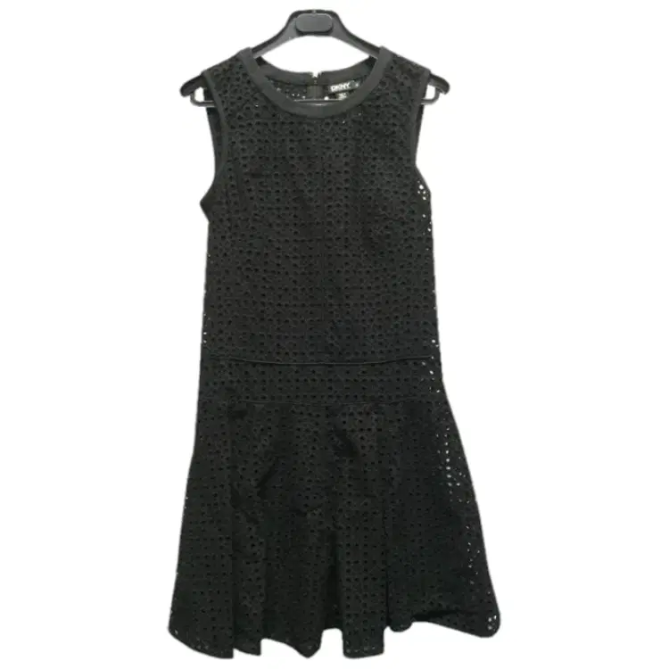 DKNY Black Laser Cut Dress-Hover-Image