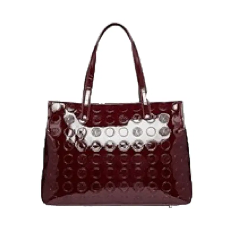 DKNY Embossed Marsala Tote