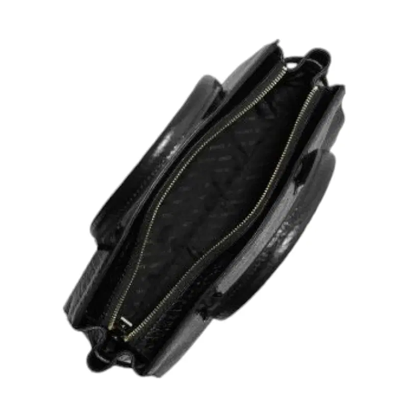 DKNY Black Grained Leather Tote