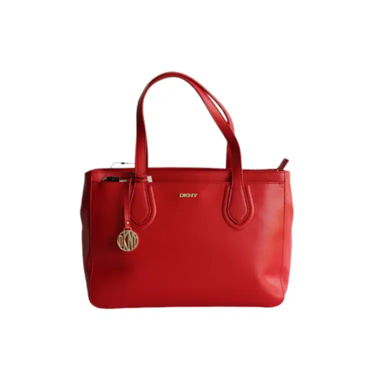 DKNY Red Leather Tote-Hover-Image