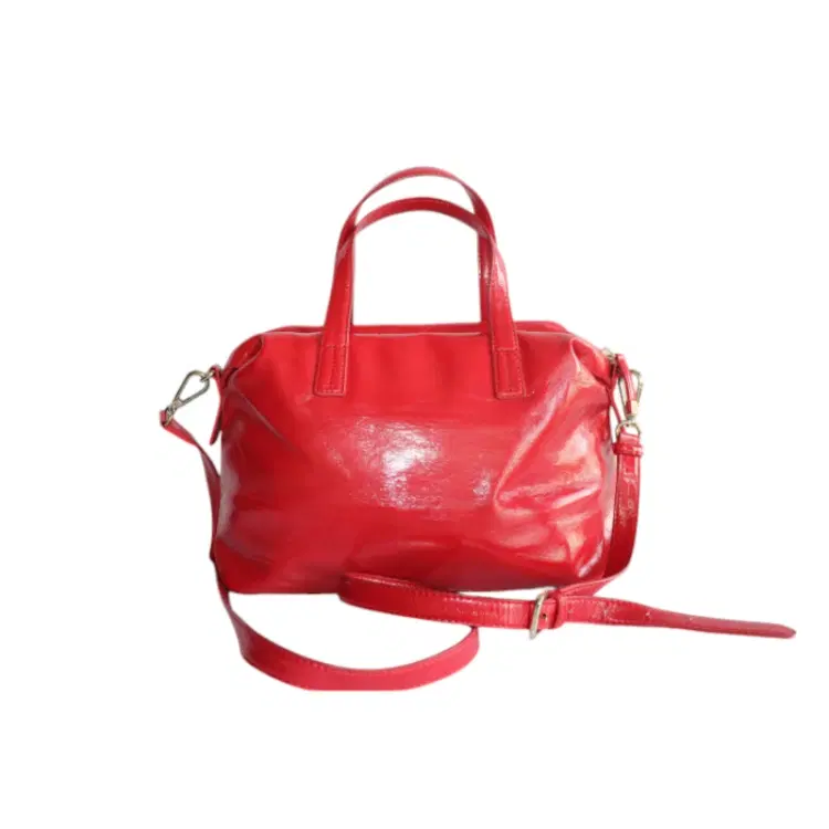 DKNY Red Patent Leather Handbag-Hover-Image