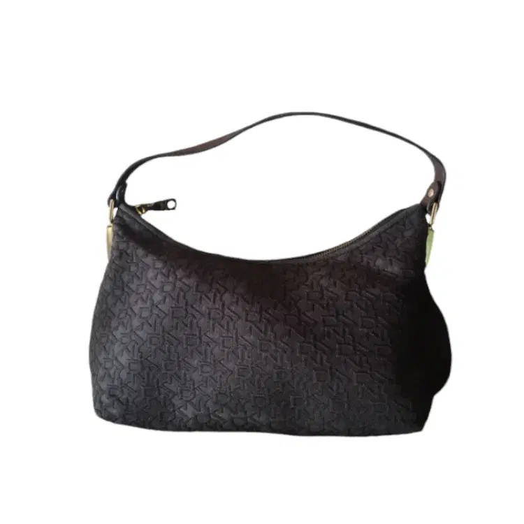 DKNY Brown Monogram Shoulder Bag-Hover-Image