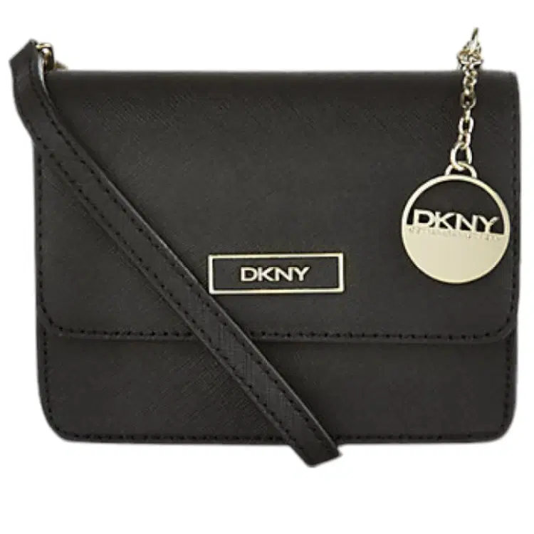 DKNY Saffiano Leather Mini Crossbody Bag-Hover-Image