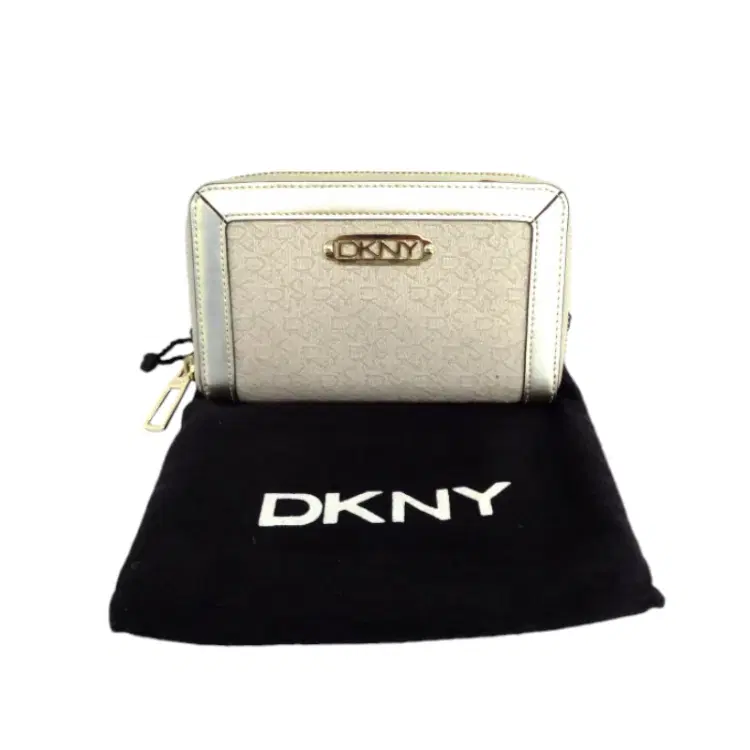 DKNY Monogram Zipper Wallet-Hover-Image