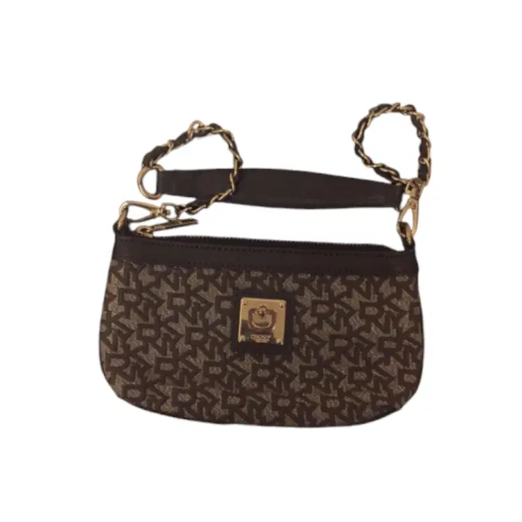 DKNY Logo Fabric Clutch-Hover-Image