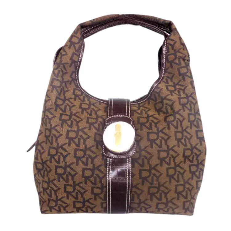 DKNY Monogram Hobo Shoulder Bag-Hover-Image