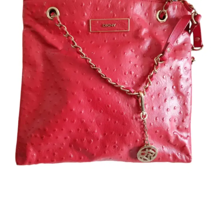 DKNY Ostrich Leather Adjustable Bag-Hover-Image