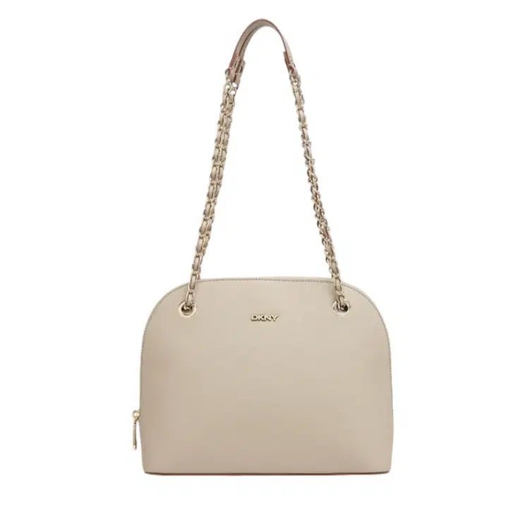 DKNY Bryant Park Saffiano Grey Round Crossbody Bag-Hover-Image