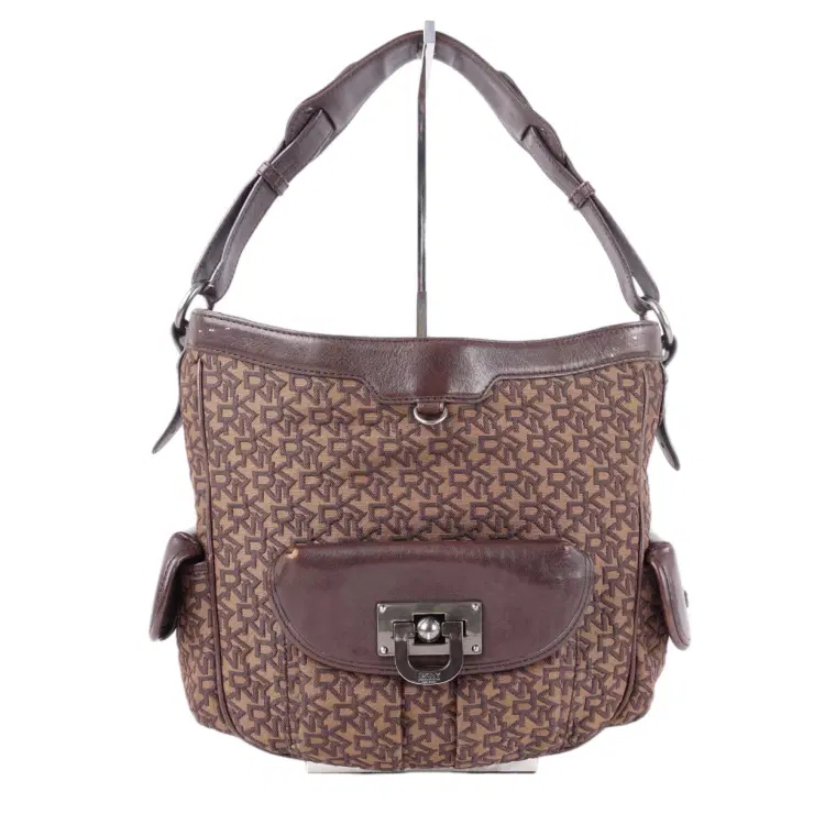 DKNY Brown Monogram Bag-Hover-Image