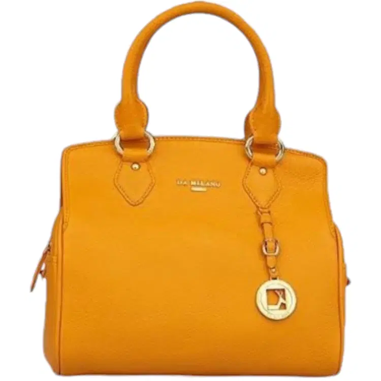 Da Milano Mustard Handbag-Hover-Image