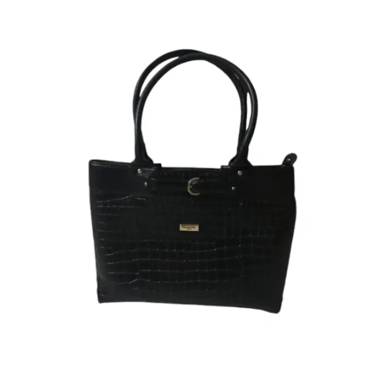 Da Milano Black Tote-Hover-Image