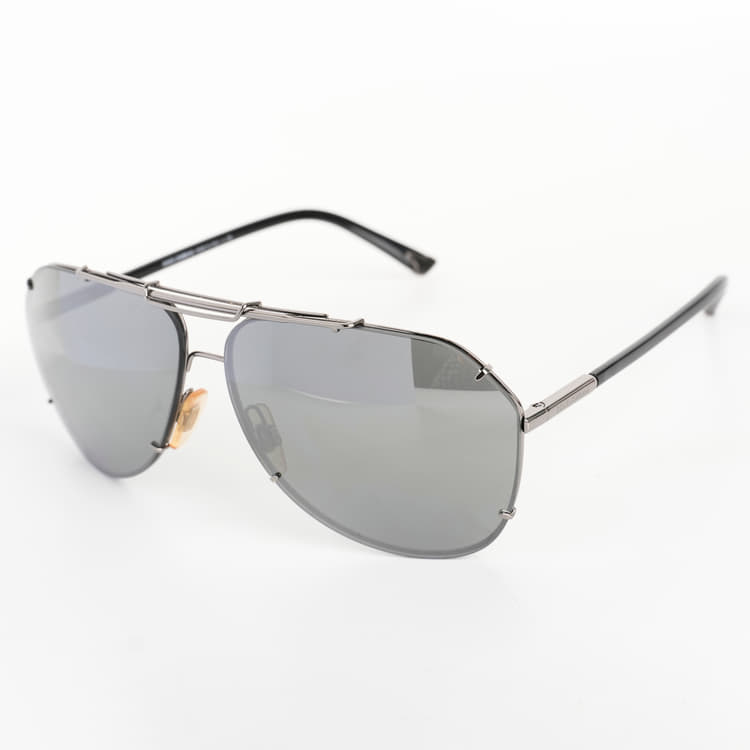 Dolce & Gabbana Gunmetal Aviators-Hover-Image