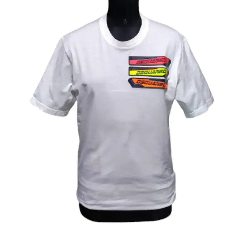 Dsquared2 logo patch white T-shirt