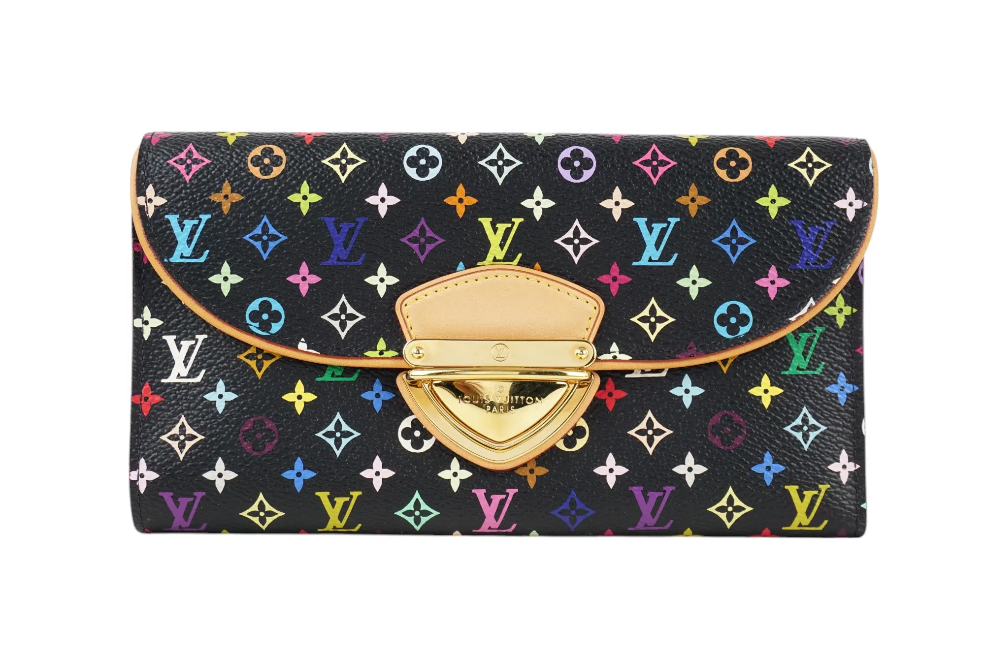 Louis Vuitton Monogram Multicolor Eugenie Wallet Black