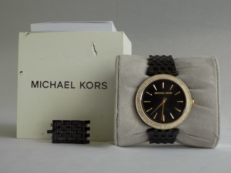 Michael Kors Black Dial Watch-Hover-Image