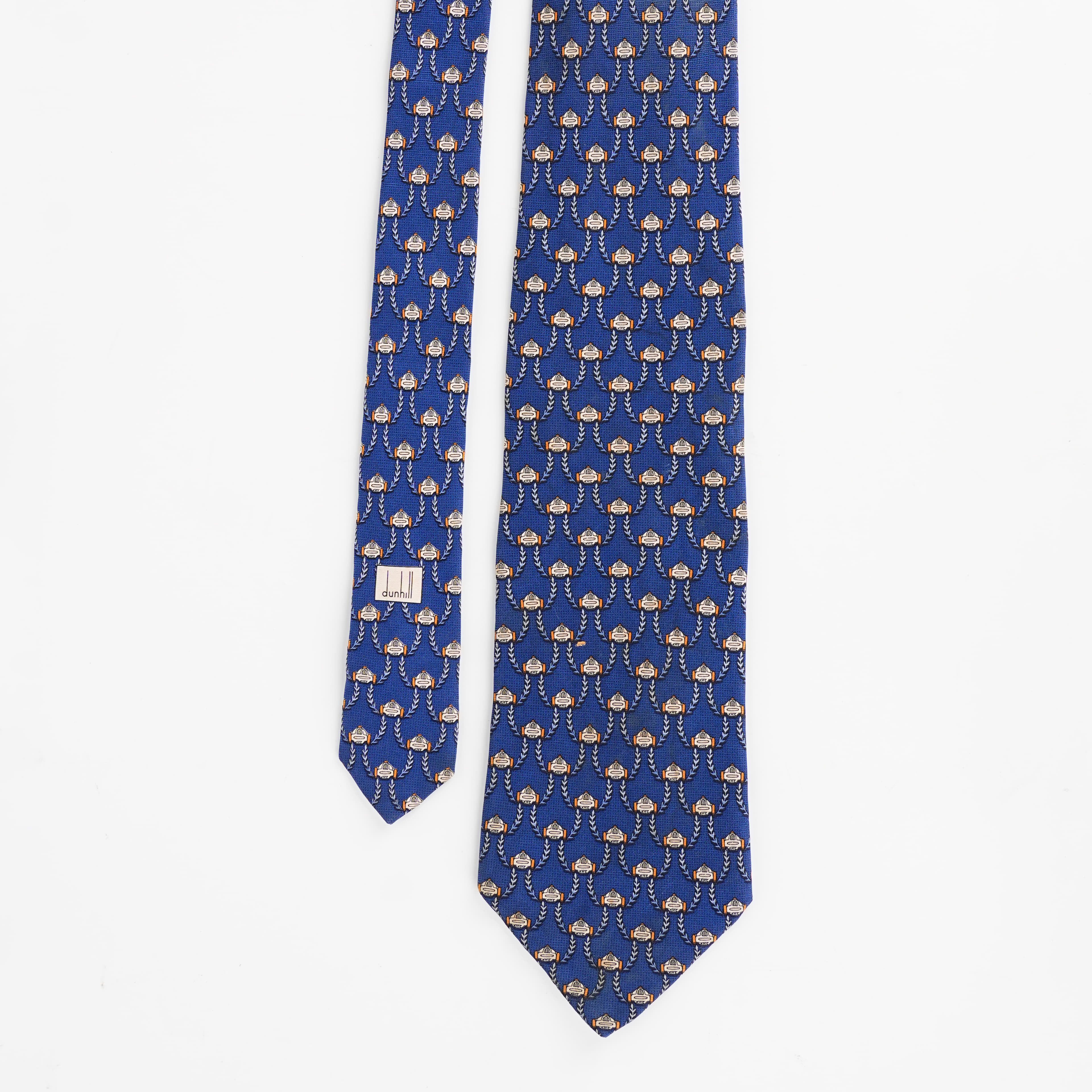Dunhill Garter&Laurel Crest Tie in Silk