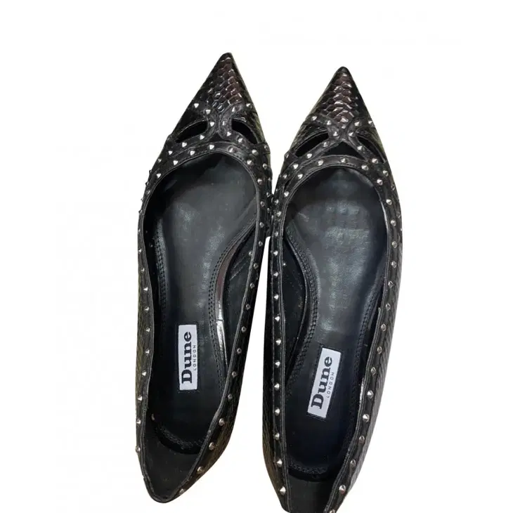 Dune London Black-Reptile Mini Stud Flat-Hover-Image