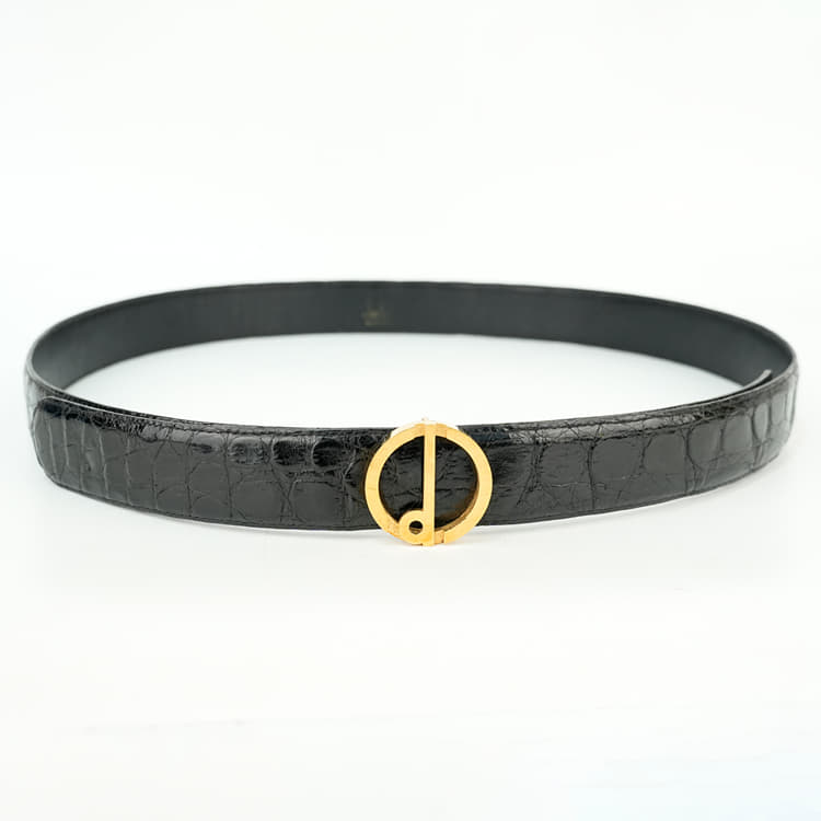 Dunhill Crocodile Leather Belt-Hover-Image
