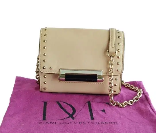 Diane Von Furstenberg Studs Shoulder Bag-Hover-Image