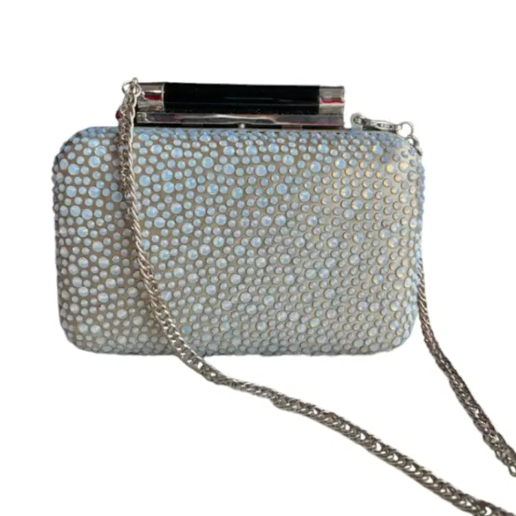 Diane von Furstenberg Tonda Crystal and Leather Clutch-Hover-Image