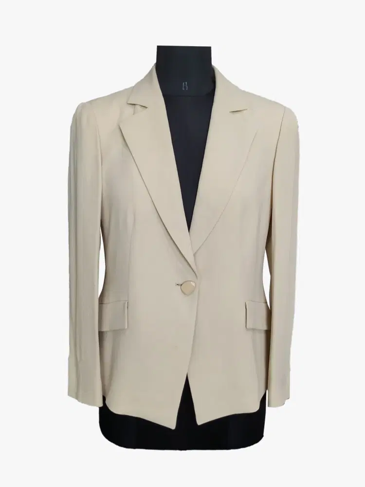 Emporio Armani Women Cream Jacket Suit-Hover-Image