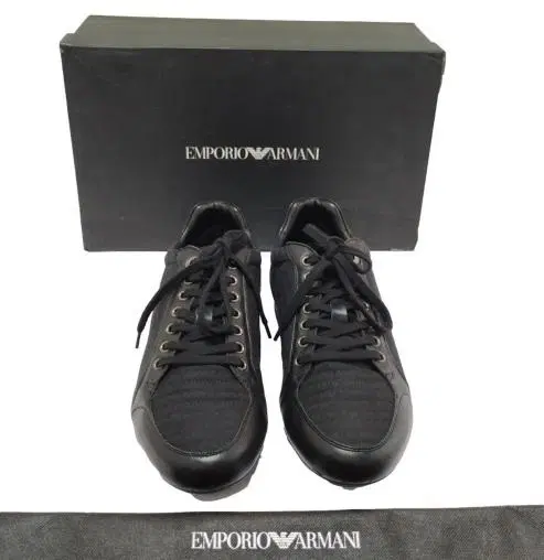 Size 6 - Emporio Armani Logo Print Sneakers