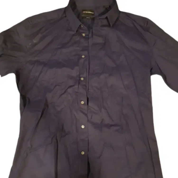 Emporio Armani Navy Slim Fit Shirt-Hover-Image