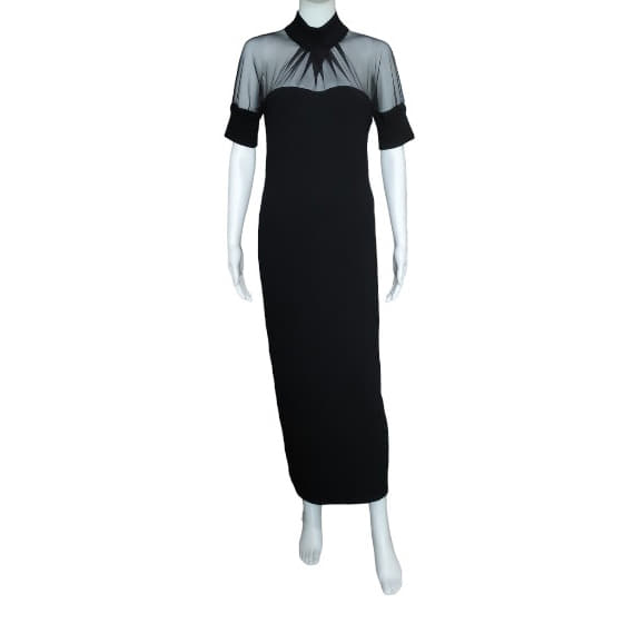 Emporio Armani Black High Neck Dress