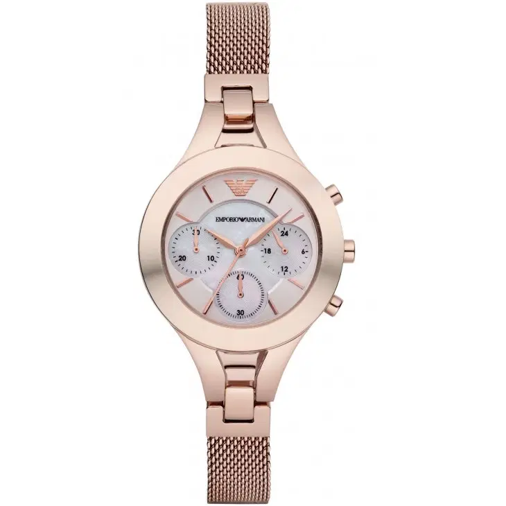 Emporio Armani Classis Rose Gold Chronograph Watch AR 7391-Hover-Image